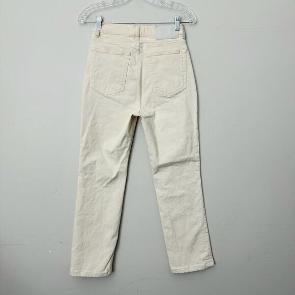 La Ligne Cream Straight Leg Denim Jean Women’s Size 26 - Picture 5 of 9
